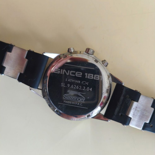 Slazenger SL.09.6262.2.04 watch like new, men's, black