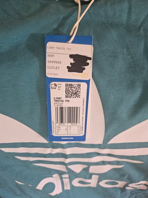 Adidas εφηβικό μπλουζάκι καινούργιο, small, τιρκουάζ