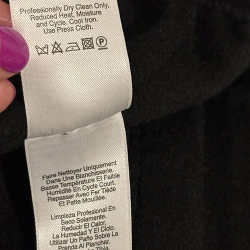 DKNY Wool Blazer Large New Black