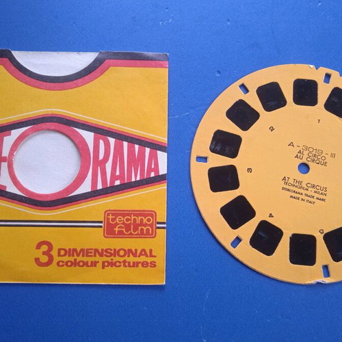 Vintage View-Master used, pack of 8 pieces