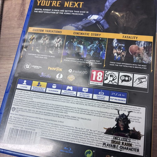 Mortal Kombat 11 PS4 game, like new condition
