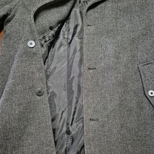 Biston gray wool coat 3XL like new