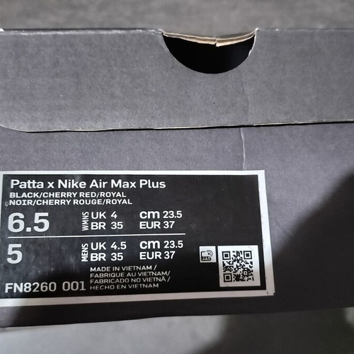 Nike Air Max Plus Patta FC Barcelona new, size 37, athletic shoes