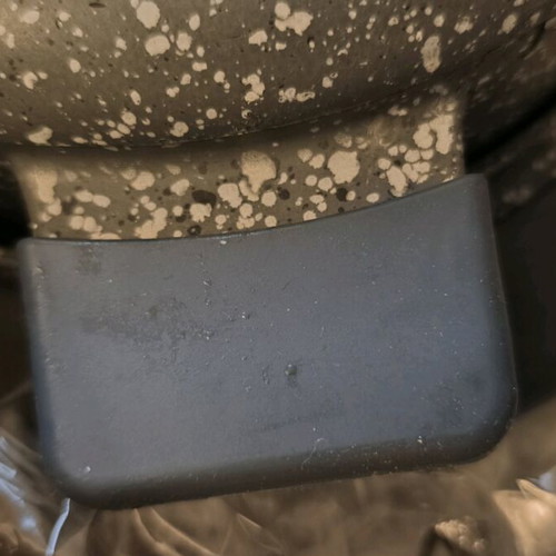Heavy cookware set used with lids and large frying pan