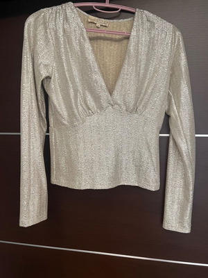 Gold blouse used, size S / 36 / 8