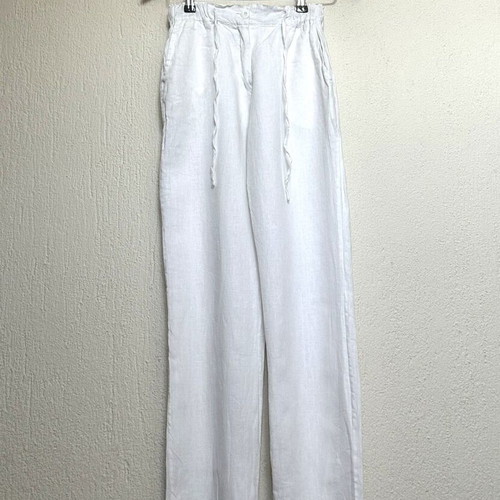 Linen pants Designed by Si like new, size S, white