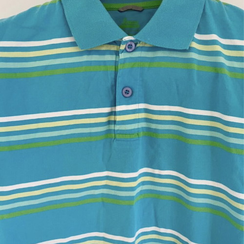 Polo shirt Strauss like new, green and turquoise, size S