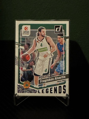 Panathinaikos Bc Panini Donruss Euroleague basketball cards like new, numbered