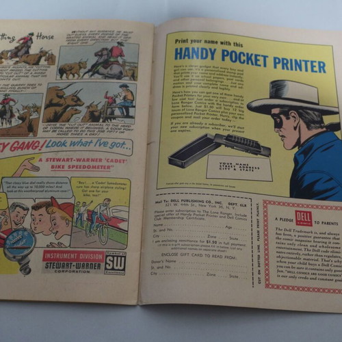 The Lone Ranger #120 comic book used, Dell Comics June 1958
