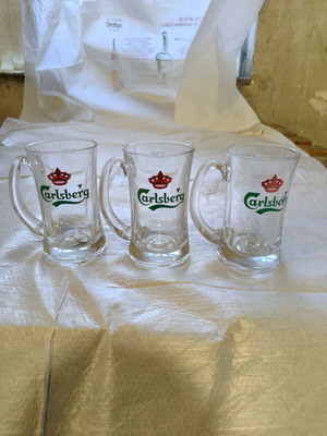 Ποτήρια μπύρας Carlsberg Beer σετ 12, 0,25L vintage