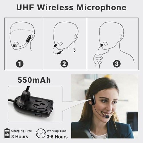 SHIDU S611 Φορητός Ενισχυτής Φωνής με Ασύρματο UHF Μικρόφωνο Νέο