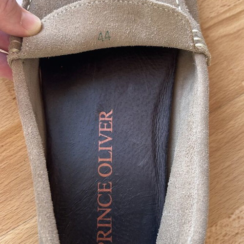 Prince Oliver men's suede loafers beige size 44 like new