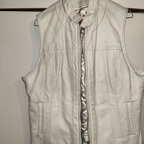 Miro leather vest size L like new, genuine leather, vintage 2010