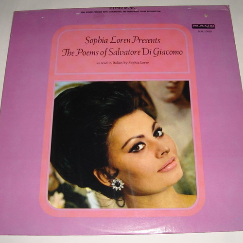 Sophia Loren Βινύλιο μεταχειρισμένο με ποιήματα του Salvatore Di Giacomo