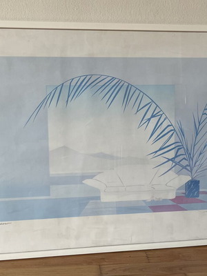 Vintage art prints set Window 72x52 cm like new, 2 pieces
