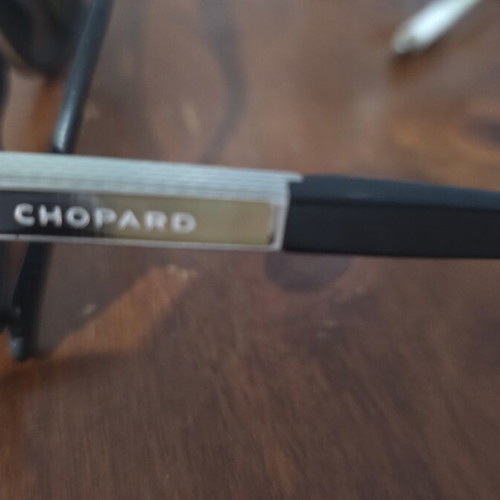 Chopard SCHA04 sunglasses used, black luxury eyewear