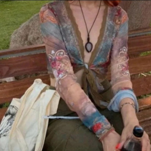 Hippie Boho blouse multicolored new