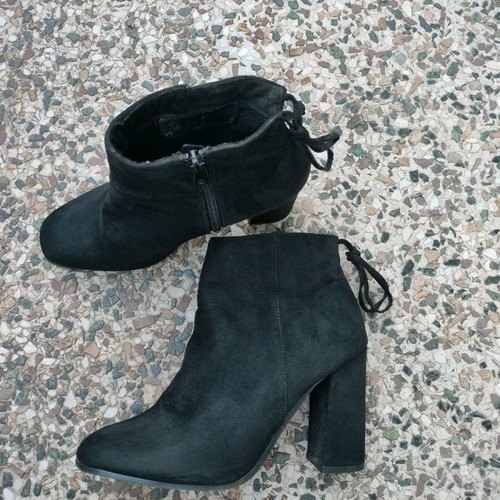 Alta Moda ankle boots used, black with chunky heel