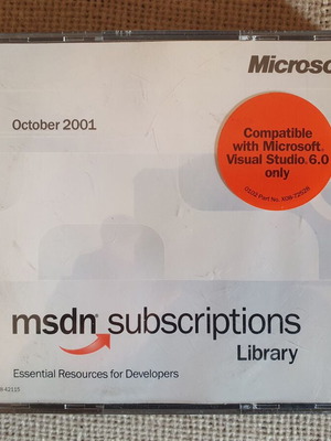 Microsoft Developers Limited Edition 4x CD ROM Collection Pack like new 2000-2001