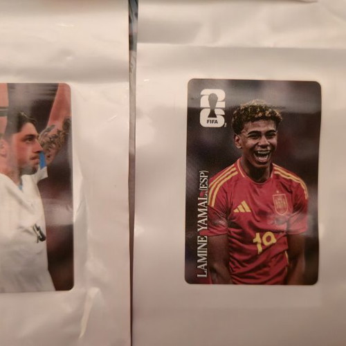 Coca-Cola x FIFA stickers Federico Valvedre and Lamine Yamal like new