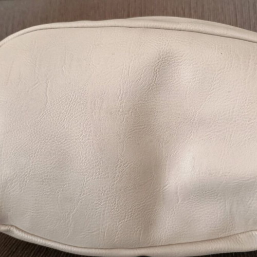 Atmosphere shoulder bag used, large capacity, beige