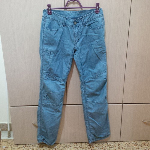 Marmot women's summer jeans size 36-38 like new, turquoise, wide fit