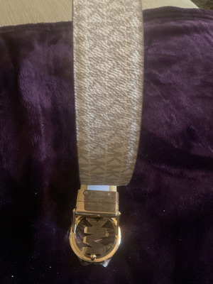 Michael Kors ζώνη Twist Reversible Belt καινούργια, μπεζ, μέγεθος Small