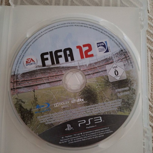 Fifa 12 PS3 game used in excellent condition