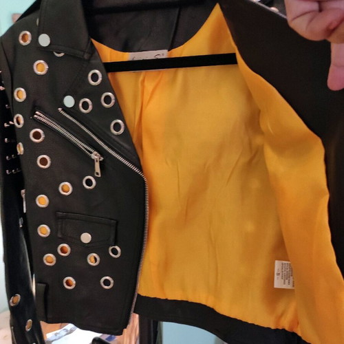 Tricia S. women's jacket like new, black and yellow