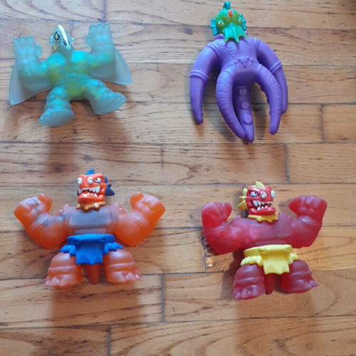Goo Jit Zu rubber figures like new