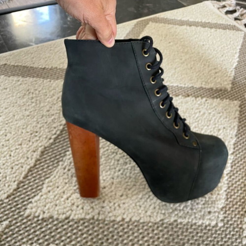 Jeffrey Campbell Lita boots black, like new, size 39