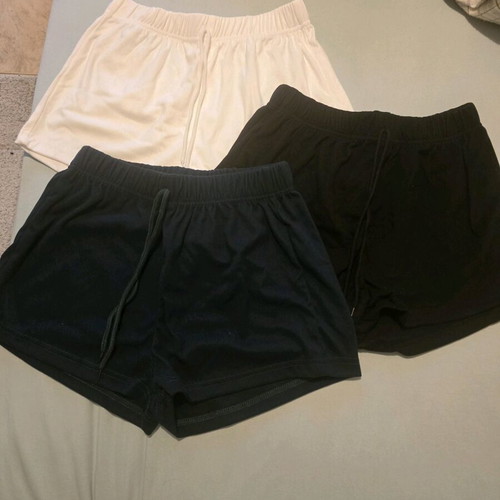 Velour women's shorts like new, set of 3 pieces