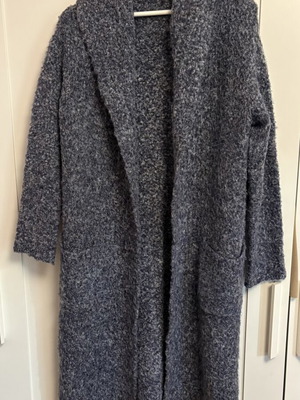 Long cozy cardigan like new, blue, size L
