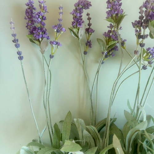 Artificial lavender flowers, set of 2 bunches