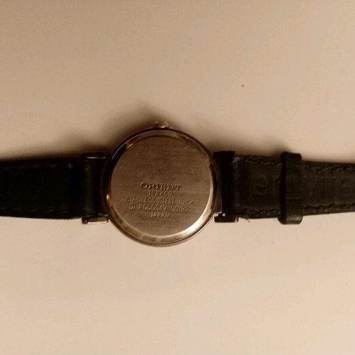 Orient women's vintage watch used, gold color