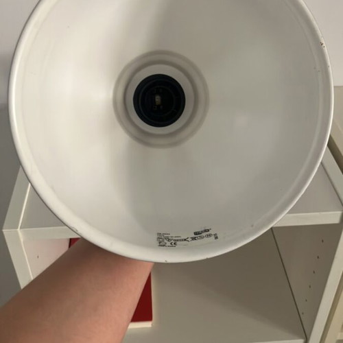 Metal ceiling light silver like new IKEA
