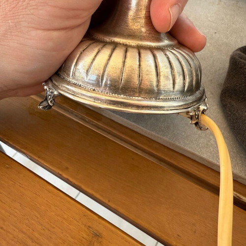 Silver lamp 926 handmade, like new, 40 cm height