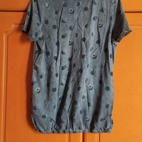 Short-sleeve blouse like new, size S, blue