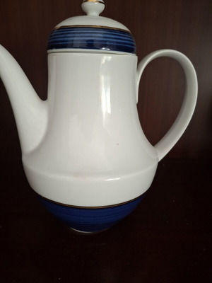 Vintage Ionia GCHI Hellas porcelain coffee pot