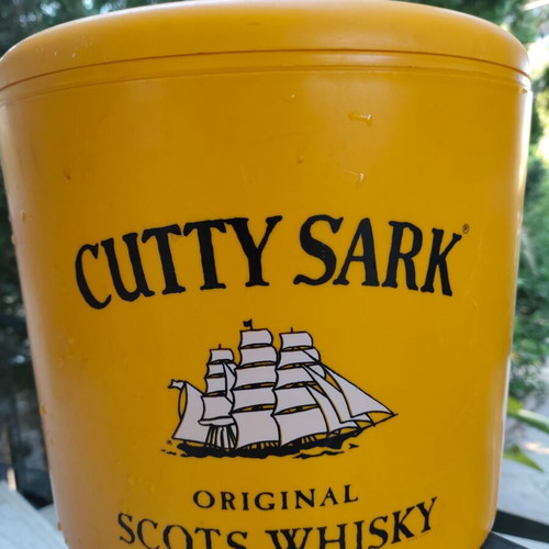 Cutty Sark Vintage Ice Bucket used, collectible bar accessory