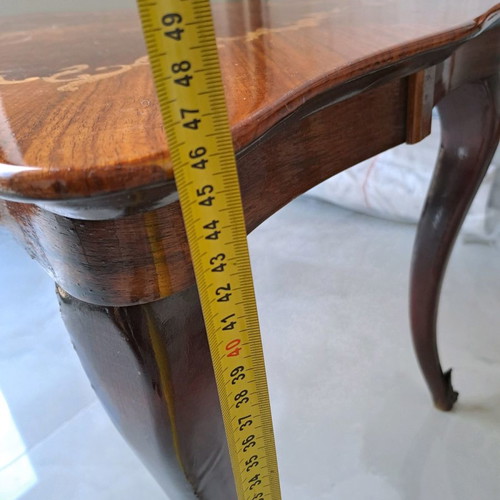 Solid Marquetry Coffee Table Antique