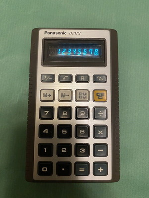 Panasonic Je-8203u calculator used, vintage 1975