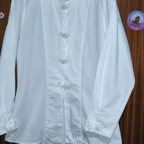 Vintage Benetton white cotton blouse size M like new
