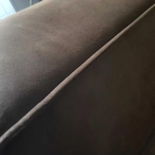 Brown fabric stool new