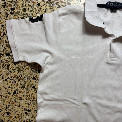 US Polo Assn Vintage White Polo Tee Size Large Like New