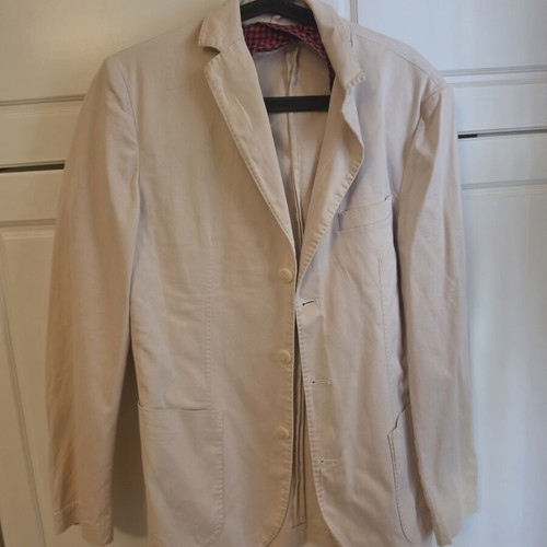 Trussardi beige jacket coat used size 48