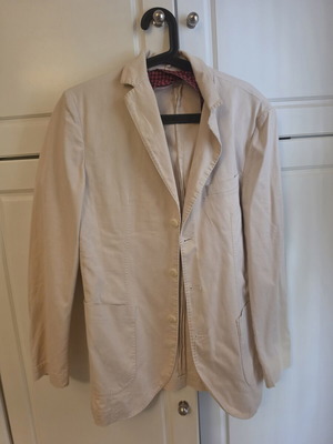 Trussardi beige jacket coat used size 48