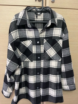 H&m Πουκάμισο-Τζάκετ Like New Μαύρο Μέγεθος M