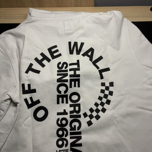Vans hoodie size M like new, white with black details