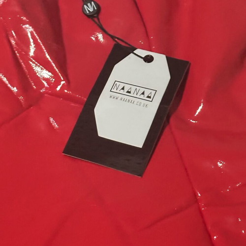 Naanaa Red Patent Mini Dress New with Tags